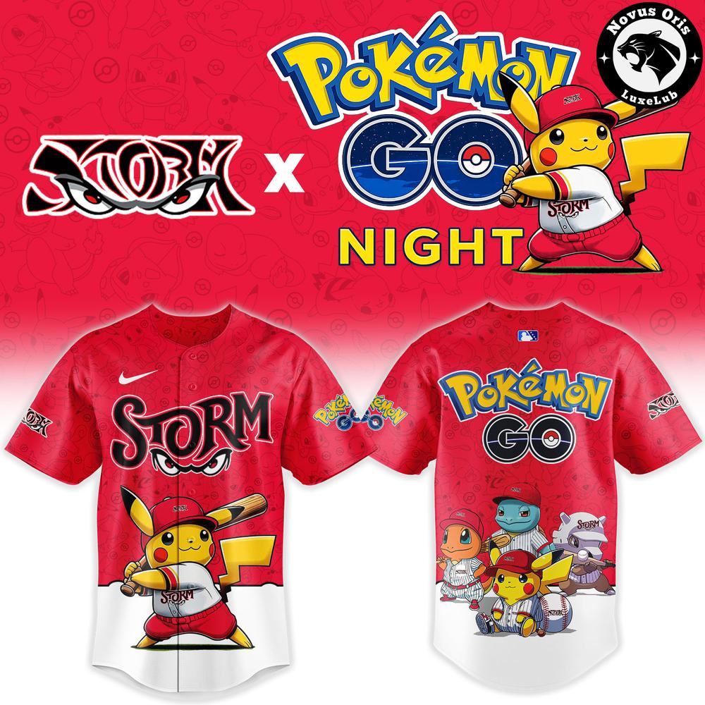 Lake Elsinore Storm x Pokemon GO Night Custom Limited Baseball Jersey
