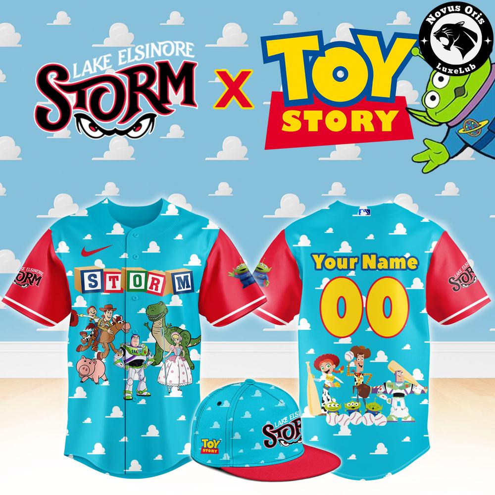Lake Elsinore Storm x Toy Story Night Pixar Cartoon Custom Baseball Jersey