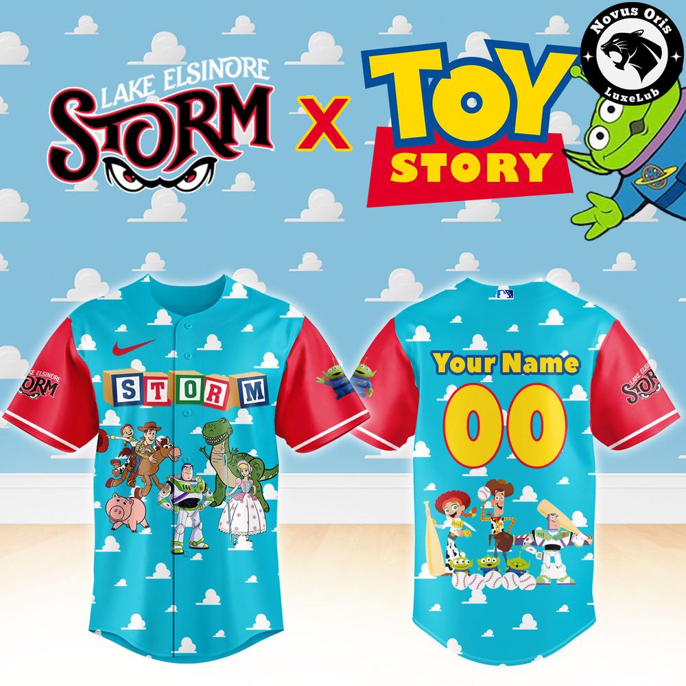 Lake Elsinore Storm x Toy Story Night Pixar Cartoon Custom Baseball Jersey