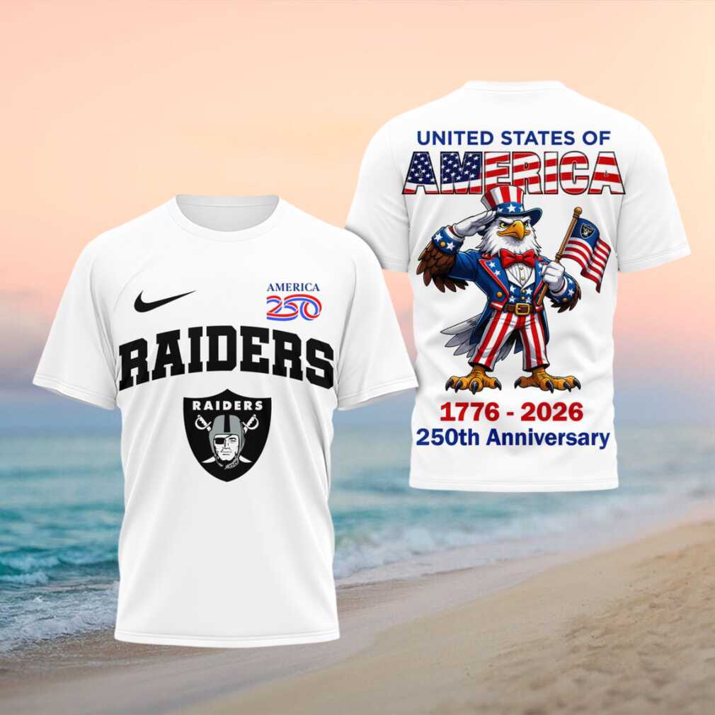 Las Vegas Raiders 250th Anniversary American Eagle Shirt - Limotees LLC
