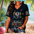 Las Vegas Raiders Autism Awareness Different Not Less Women Shirt
