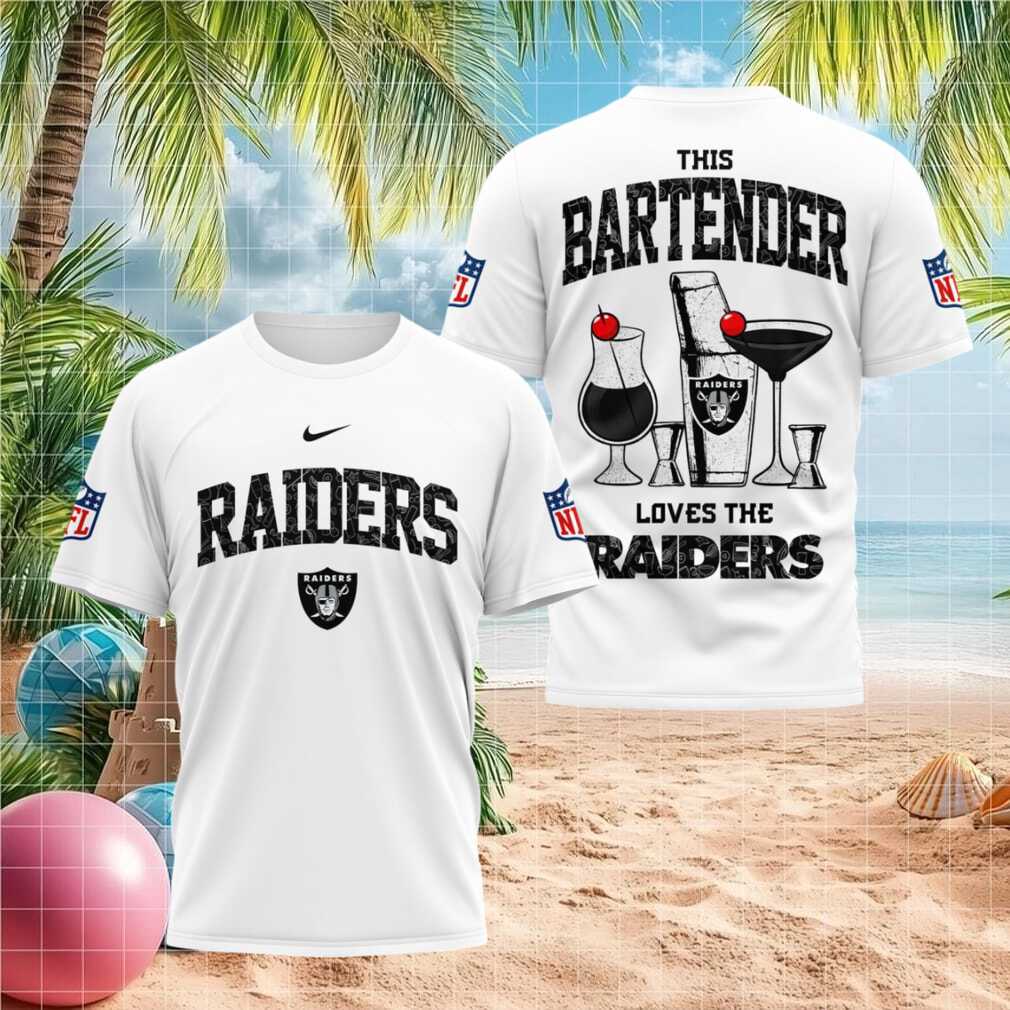 Las Vegas Raiders Bartender Cocktail Themed Football Fans Shirt