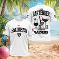 Las Vegas Raiders Bartender Cocktail Themed Football Fans Shirt