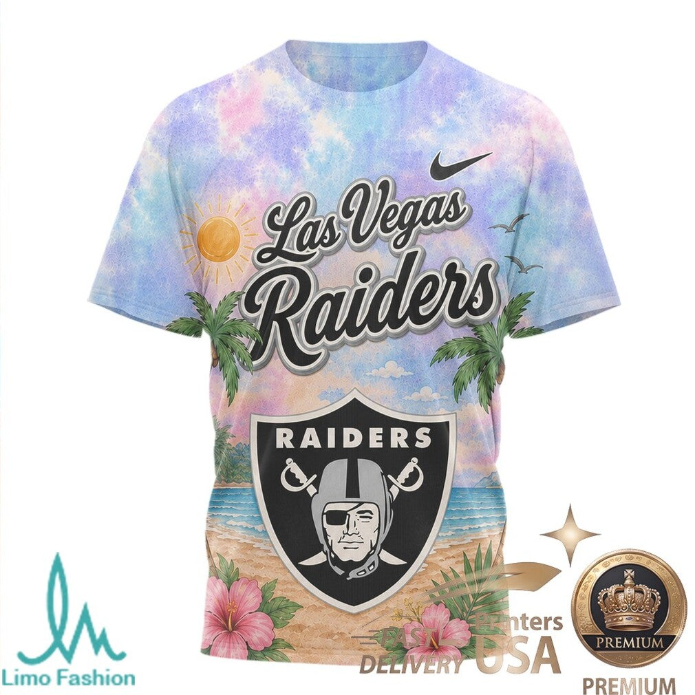 Las Vegas Raiders Beach Tropical Parrot Summer Men's T Shirt - Limotees LLC