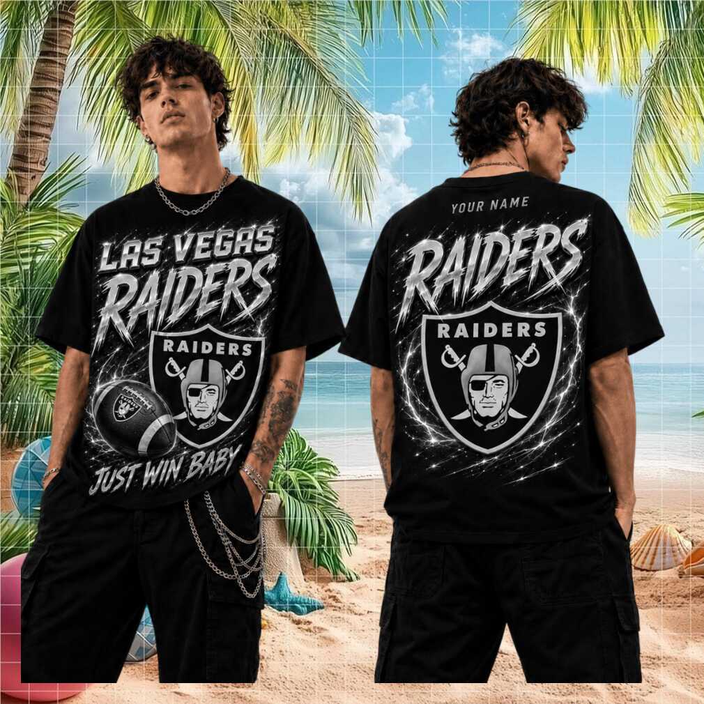 Las Vegas Raiders Football Team Just Win Baby Vintage Retro Men Women Fans Shirt - Limotees LLC