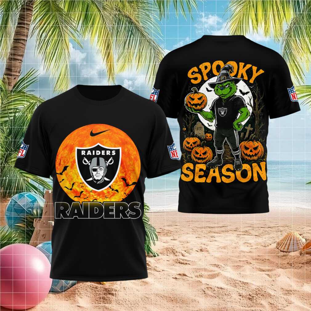Las Vegas Raiders Grinch Spooky Season Halloween Shirt