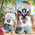 Las Vegas Raiders Mascot American Eagle Cross Shirt - Limotees LLC