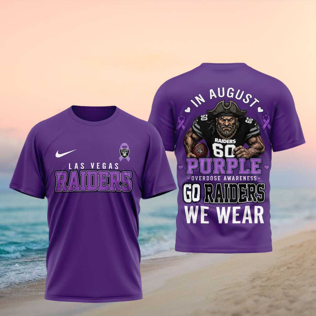Las Vegas Raiders Overdose Awareness Purple Football Shirt - Limotees LLC