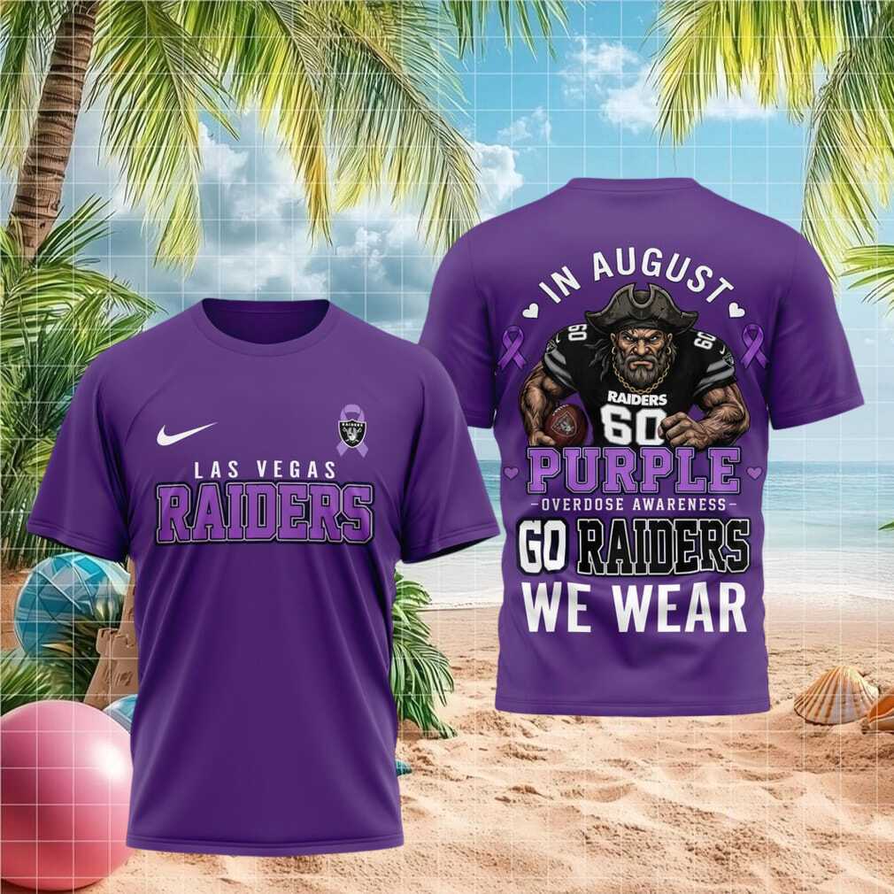 Las Vegas Raiders Overdose Awareness Purple Football Shirt - Limotees LLC
