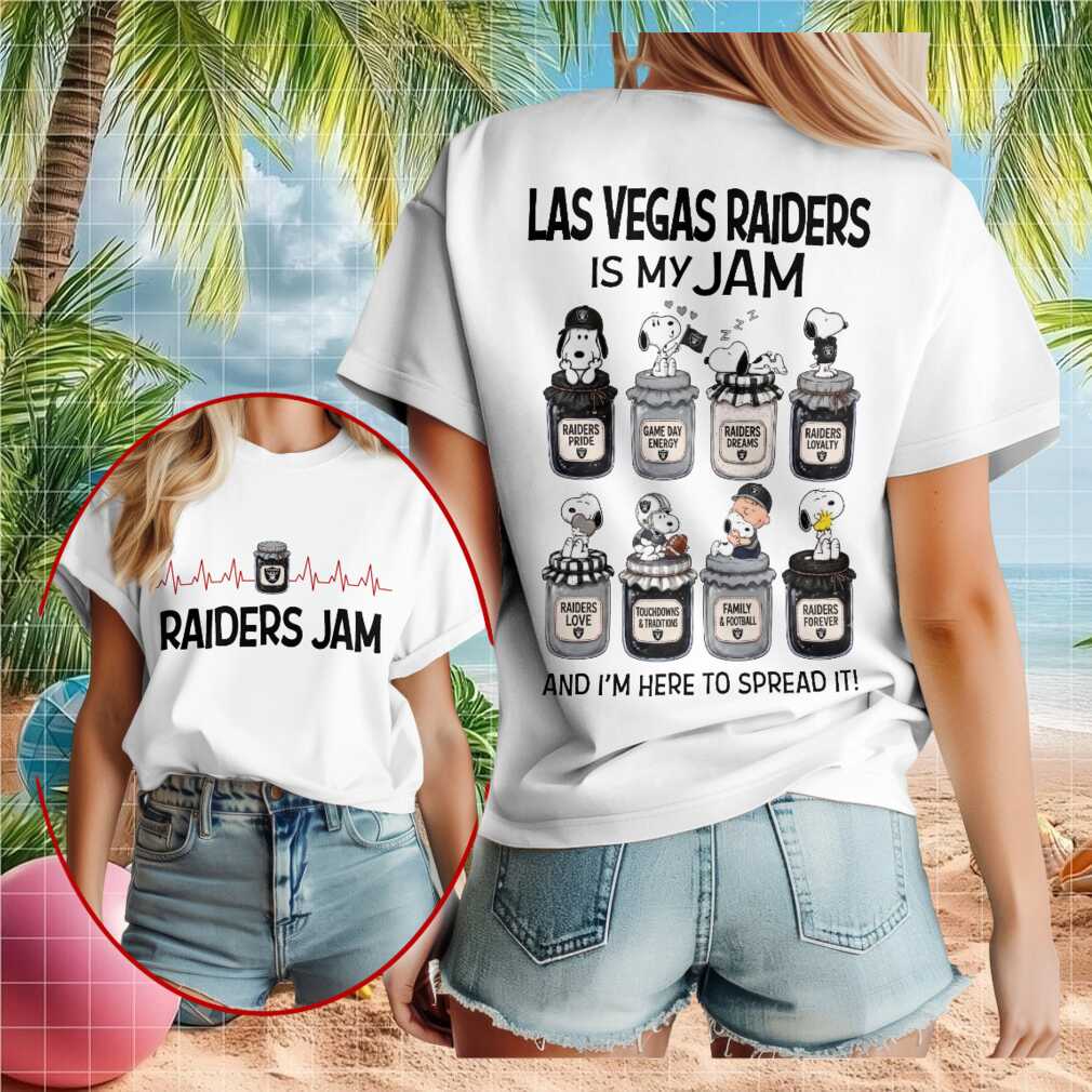 Las Vegas Raiders Snoopy Is My Jam Football Shirt - Limotees LLC