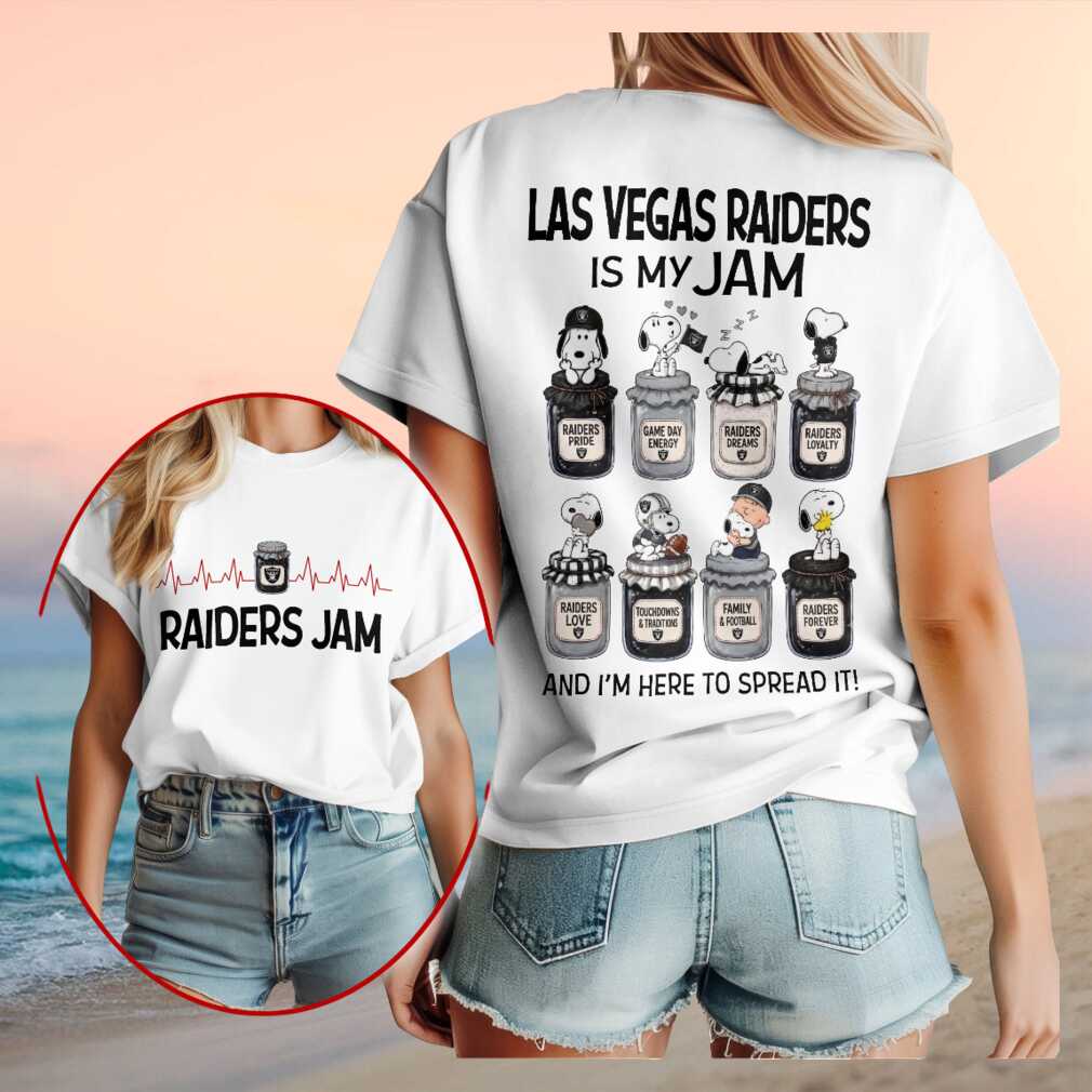 Las Vegas Raiders Snoopy Is My Jam Football Shirt - Limotees LLC