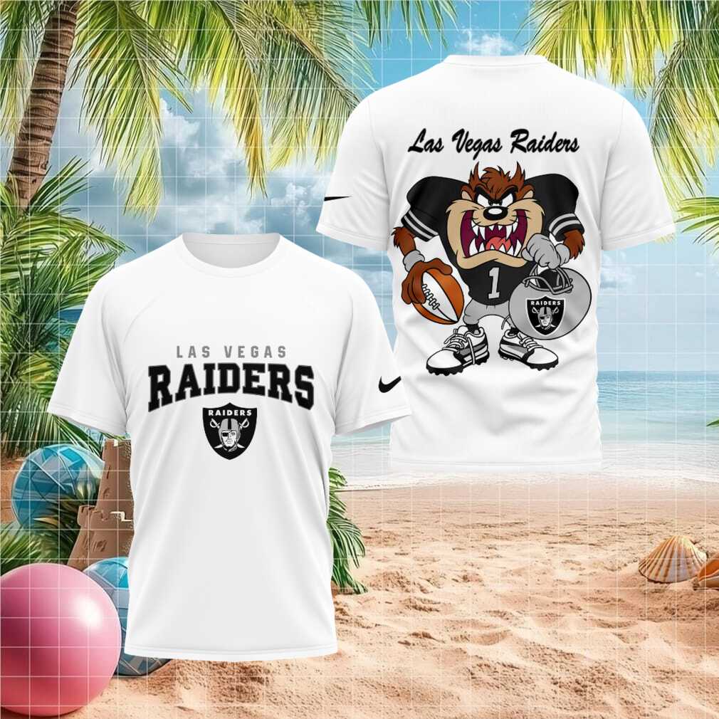 Las Vegas Raiders Taz Football Mascot Sports Fan T Shirt