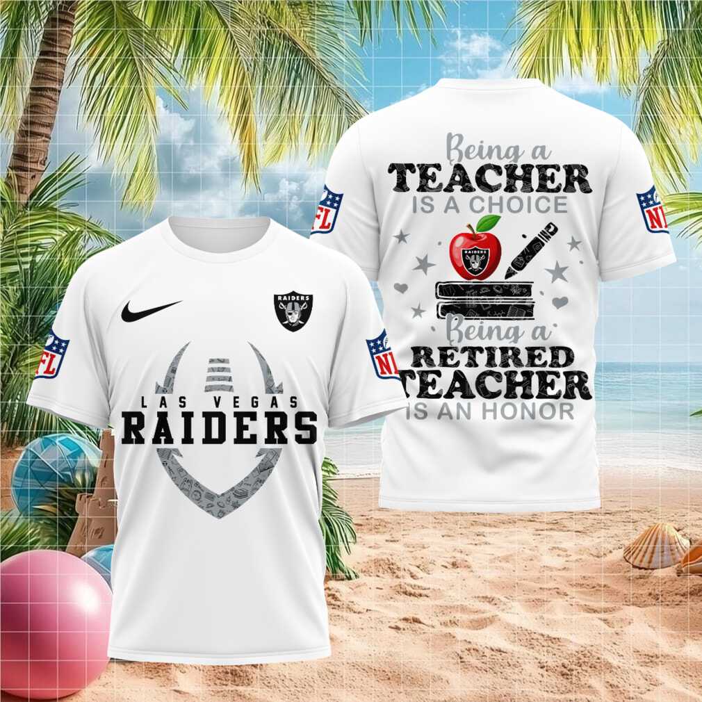 Las Vegas Raiders Teacher Retired Teacher Football Shirt
