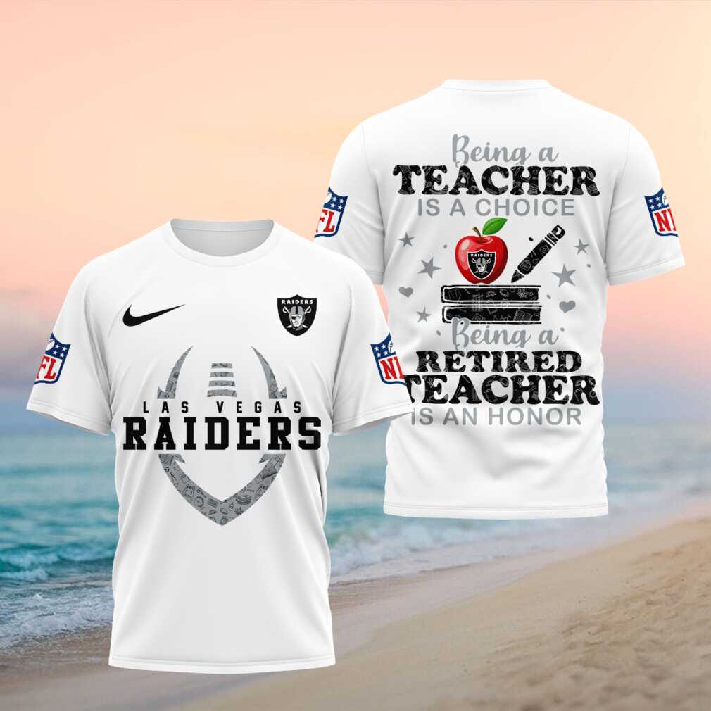 Las Vegas Raiders Teacher Retired Teacher Football Shirt