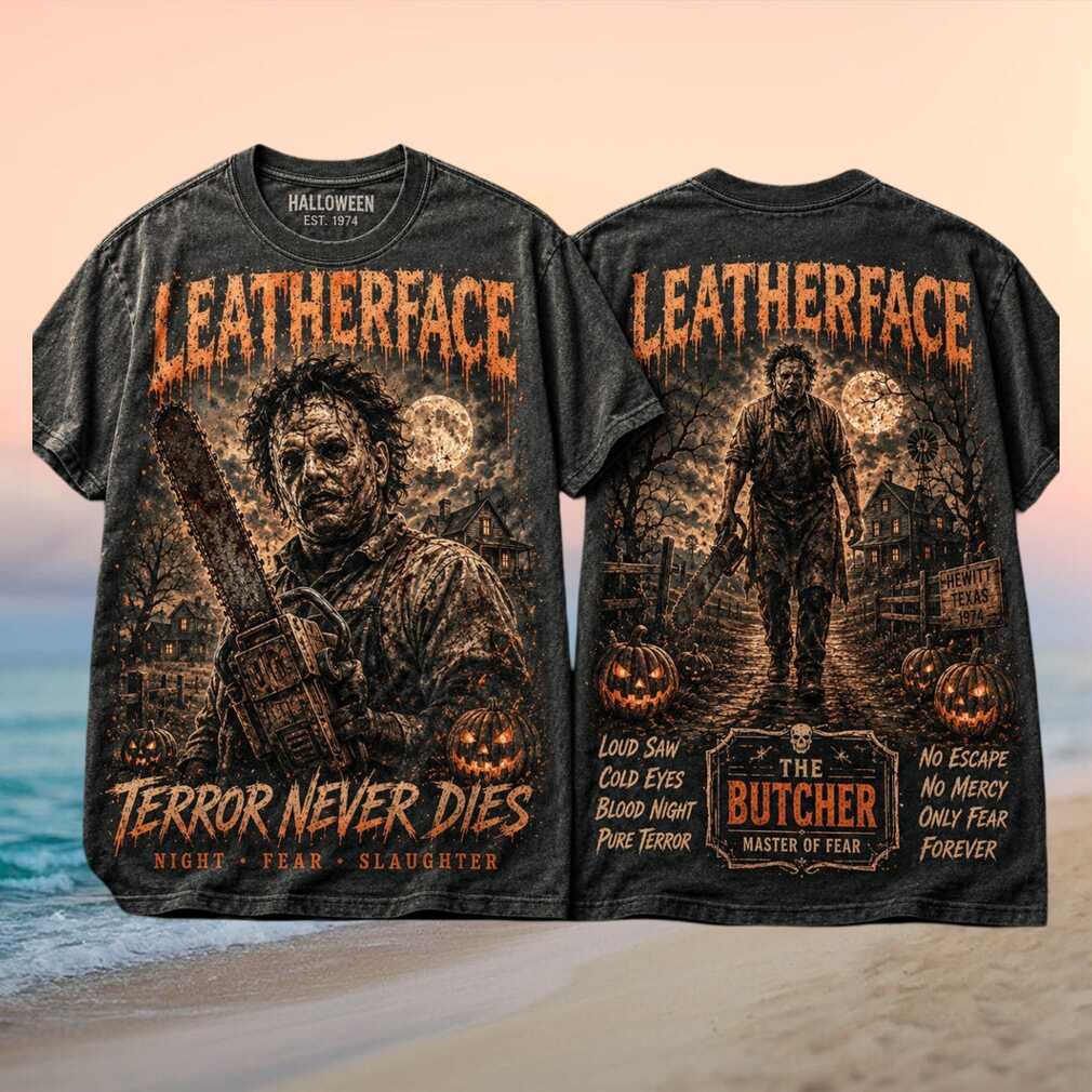 Leatherface Texas Chainsaw Massacre 1974 Horror Movie Vintage Style Men Women Retro Shirt