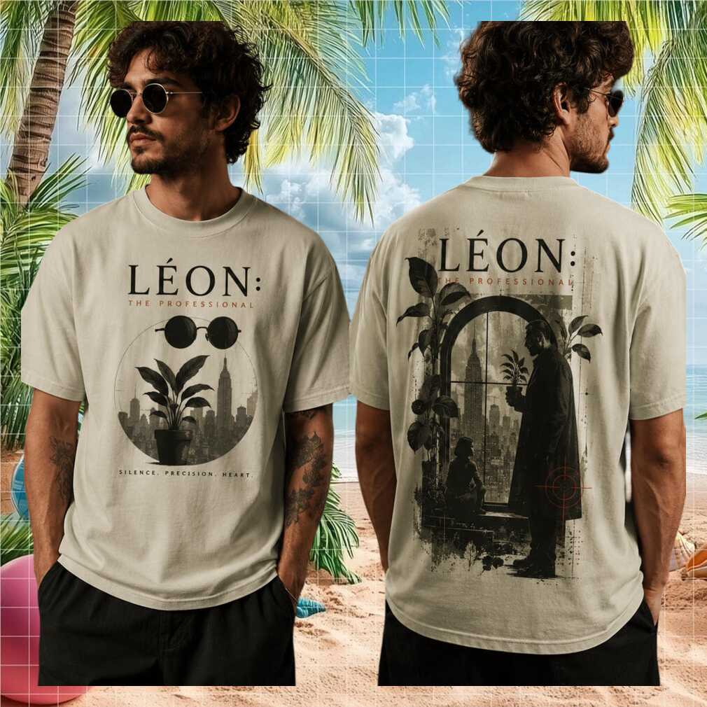 Léon The Professional Silence Precision Heart Vintage Retro Style Cult Movie Fan Unisex Shirt