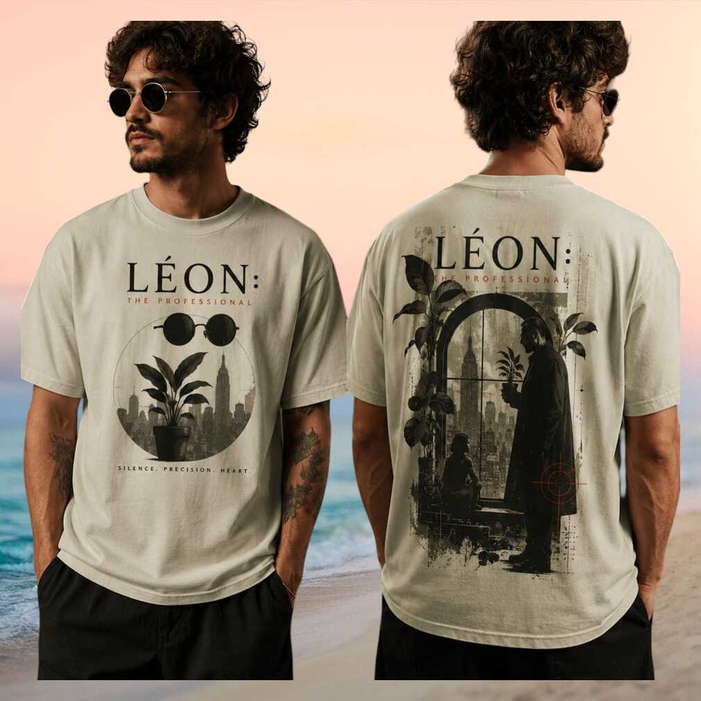 Léon The Professional Silence Precision Heart Vintage Retro Style Cult Movie Fan Unisex Shirt