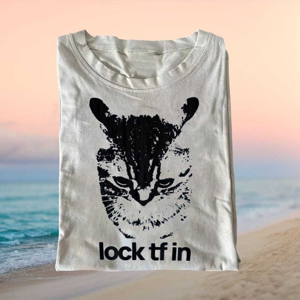 Lock Tf In Grumpy Cat Funny Internet Meme Sarcastic Graphic T Shirt - Limotees LLC