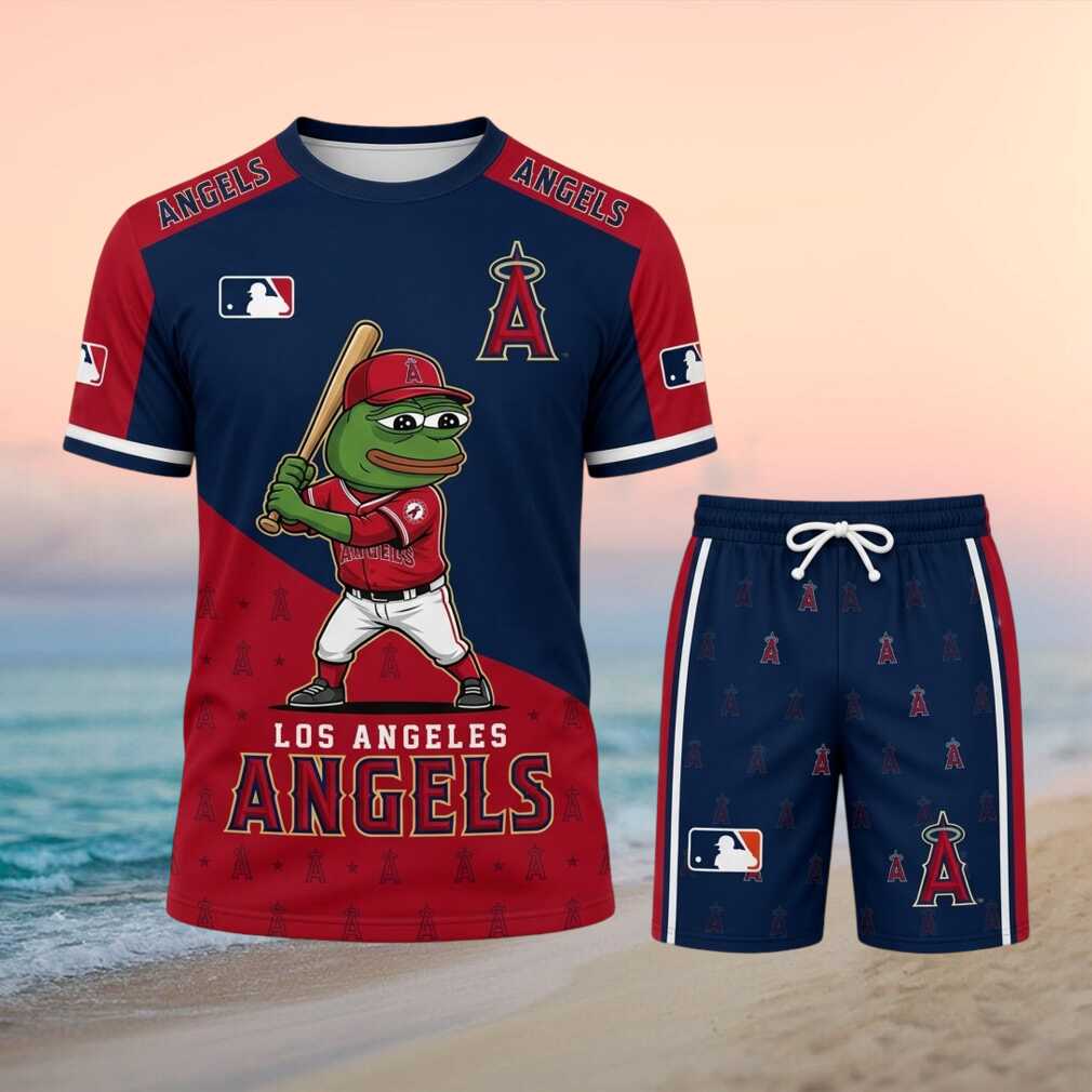 Los Angeles Angels Pepe Frog Baseball Cartoon Shirt