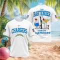 Los Angeles Chargers Bartender Cocktail Themed Football Fans Shirt