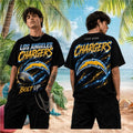 Los Angeles Chargers Bolt Up Football Fans Retro Vintage Personalized Name Men Women Shirt - Limotees LLC