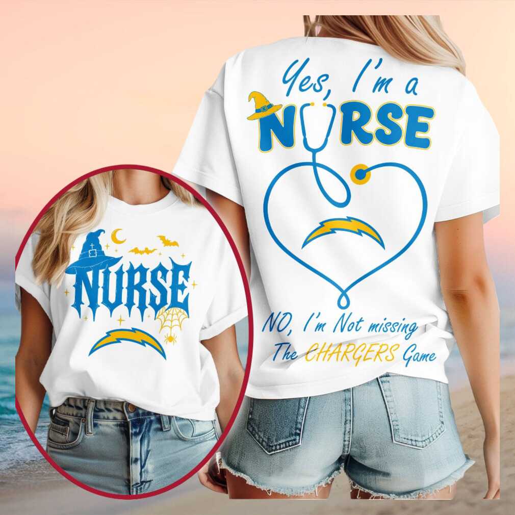 Los Angeles Chargers Nurse Witch Halloween Shirt