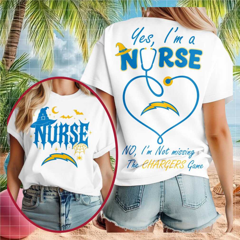 Los Angeles Chargers Nurse Witch Halloween Shirt