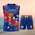 Los Angeles Clippers Mickey Mouse Halloween Pumpkin Basketball Shirt