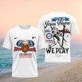 Los Angeles Dodgers Baseball Faith Cross Shirt