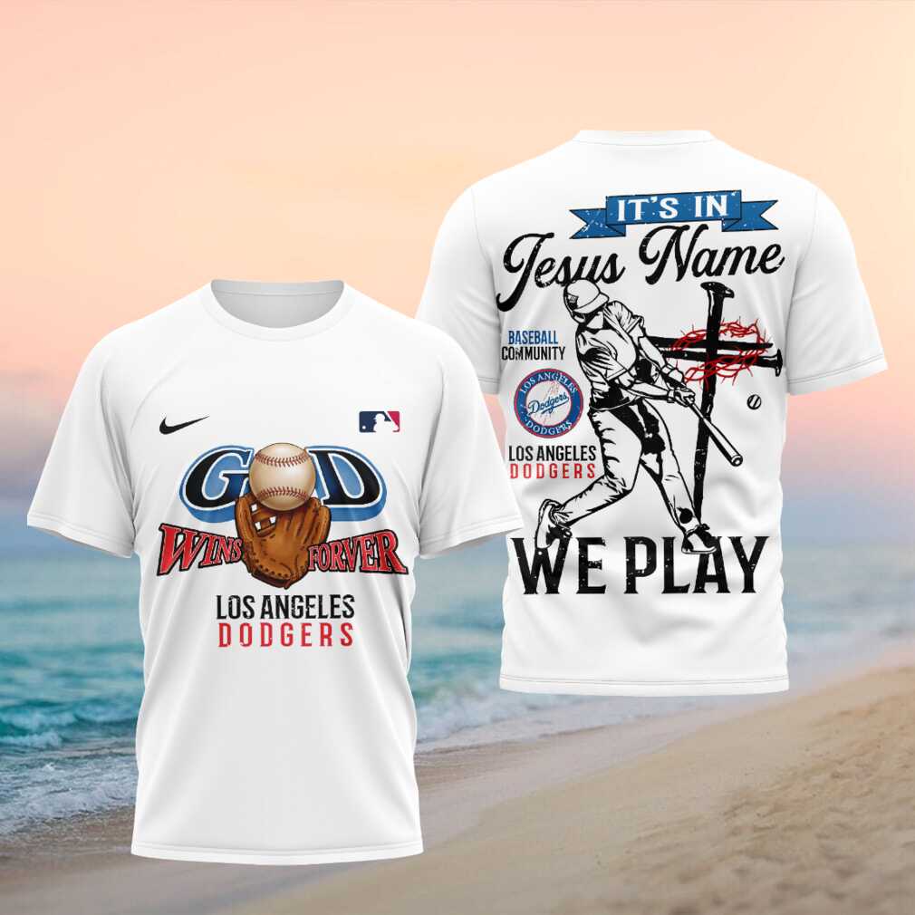 Los Angeles Dodgers Baseball Faith Cross Shirt