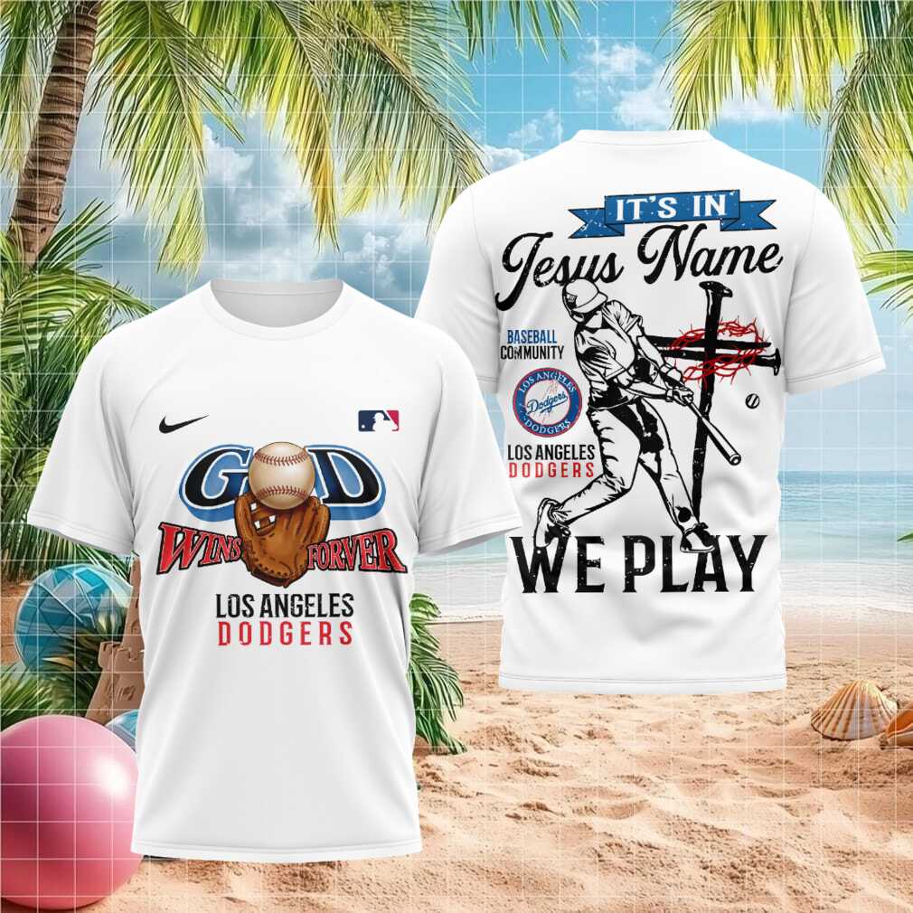 Los Angeles Dodgers Baseball Faith Cross Shirt