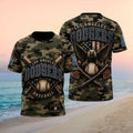 Los Angeles Dodgers Eagle American Flag Camo Baseball T Shirt - Limotees LLC