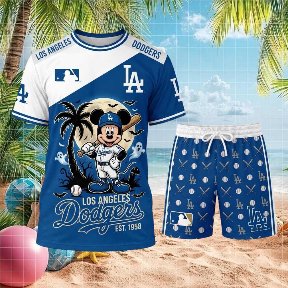 Los Angeles Dodgers Mickey Mouse Halloween Palm Tree Shirt