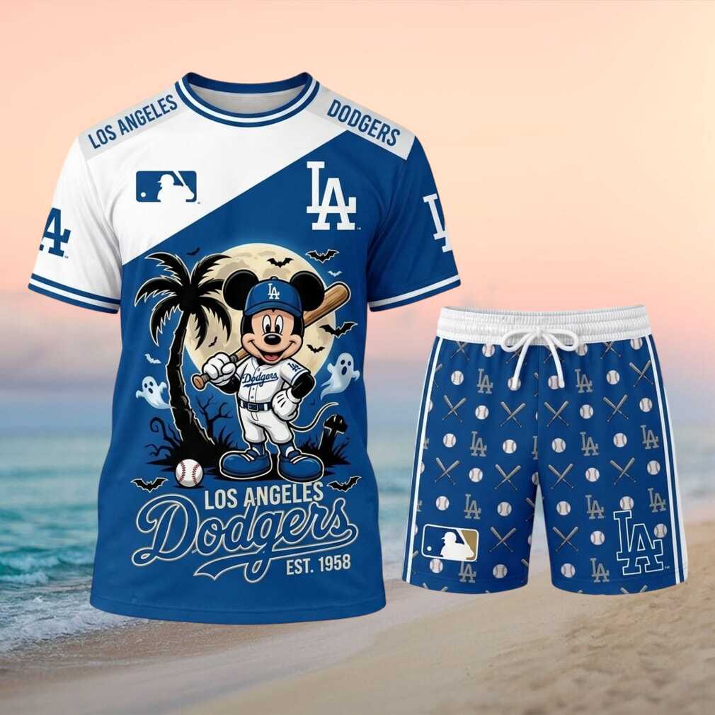 Los Angeles Dodgers Mickey Mouse Halloween Palm Tree Shirt