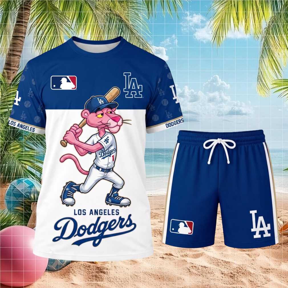 Los Angeles Dodgers Pink Panther Baseball Shirt