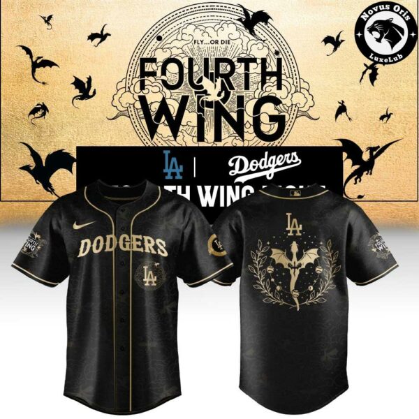 Los Angeles Dodgers x Fourth Wing Night 2026 Limited Edition Baseball Jersey