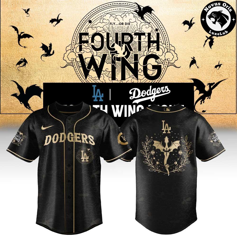 Los Angeles Dodgers x Fourth Wing Night 2026 Limited Edition Baseball Jersey