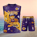Los Angeles Lakers Garfield Halloween Spooky Basketball Shirt
