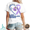 Los Angeles Rams Alzheimer's Awareness I Will Remember For You T Shirt - Limotees LLC