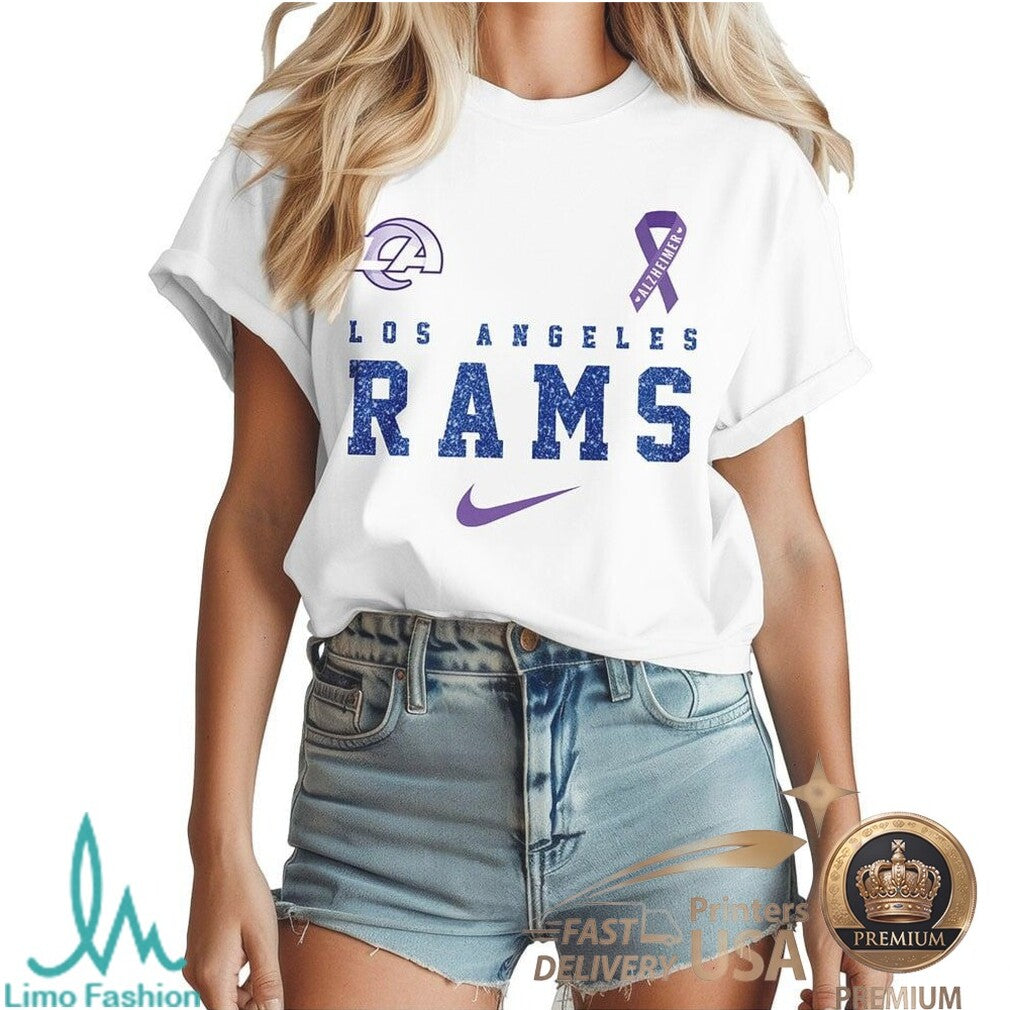 Los Angeles Rams Alzheimer's Awareness I Will Remember For You T Shirt - Limotees LLC