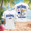 Los Angeles Rams Bartender Cocktail Themed Football Fans Shirt - Limotees LLC