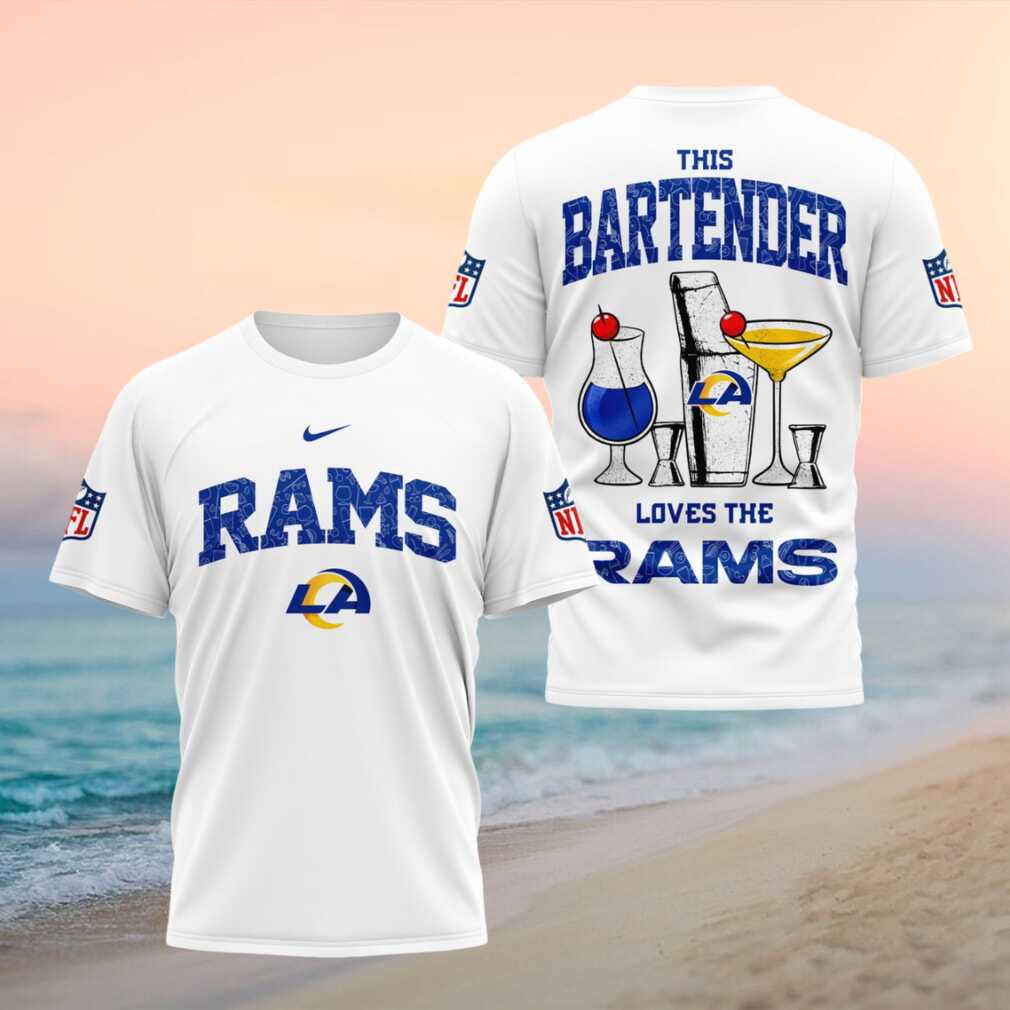 Los Angeles Rams Bartender Cocktail Themed Football Fans Shirt - Limotees LLC
