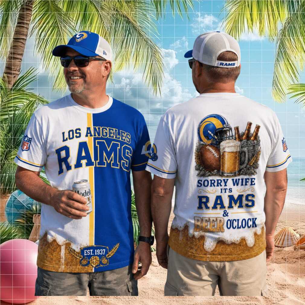 Los Angeles Rams Football Beer Oclock Sports Fan Shirt