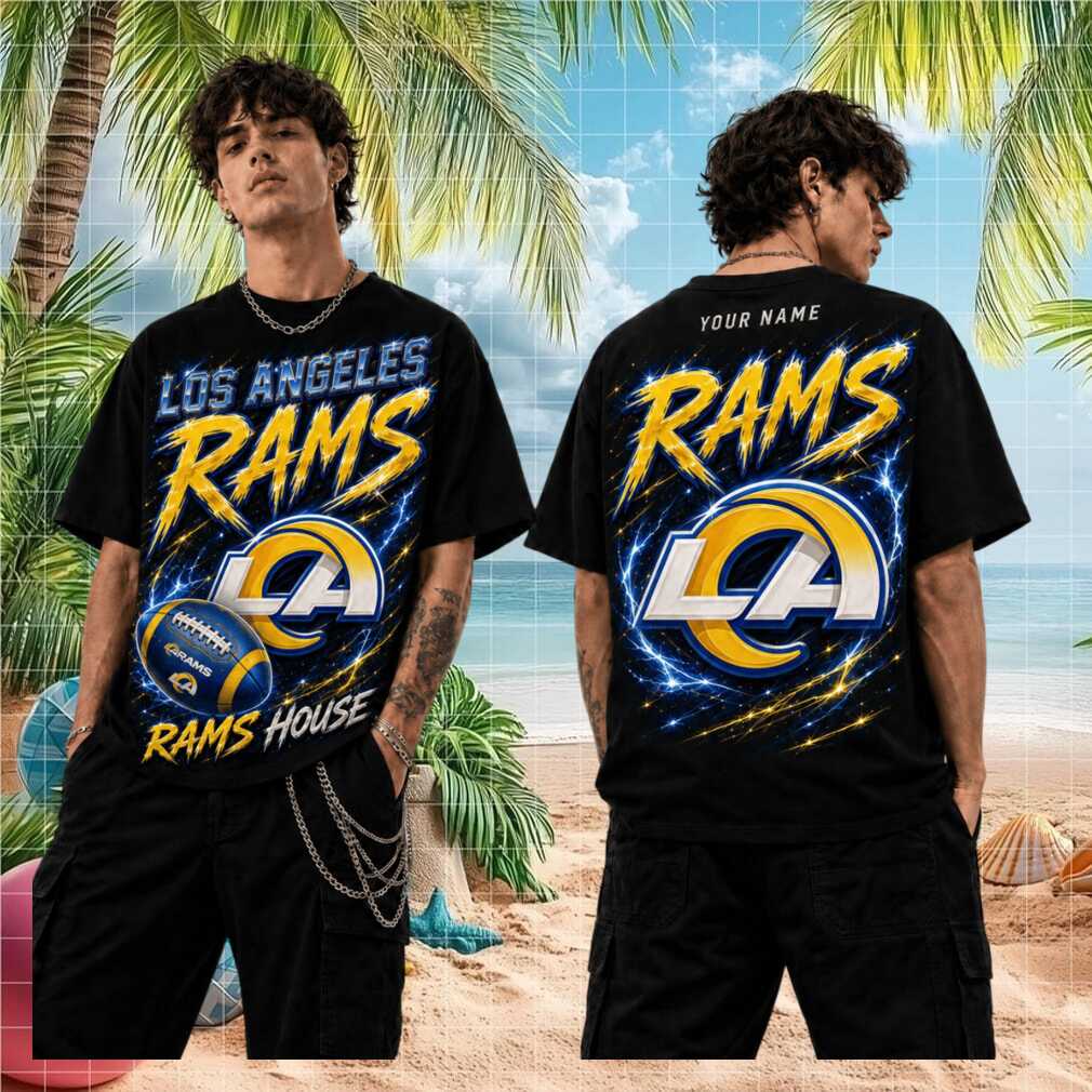 Los Angeles Rams Rams House Football Fans Retro Vintage Personalized Name Men Women Shirt - Limotees LLC