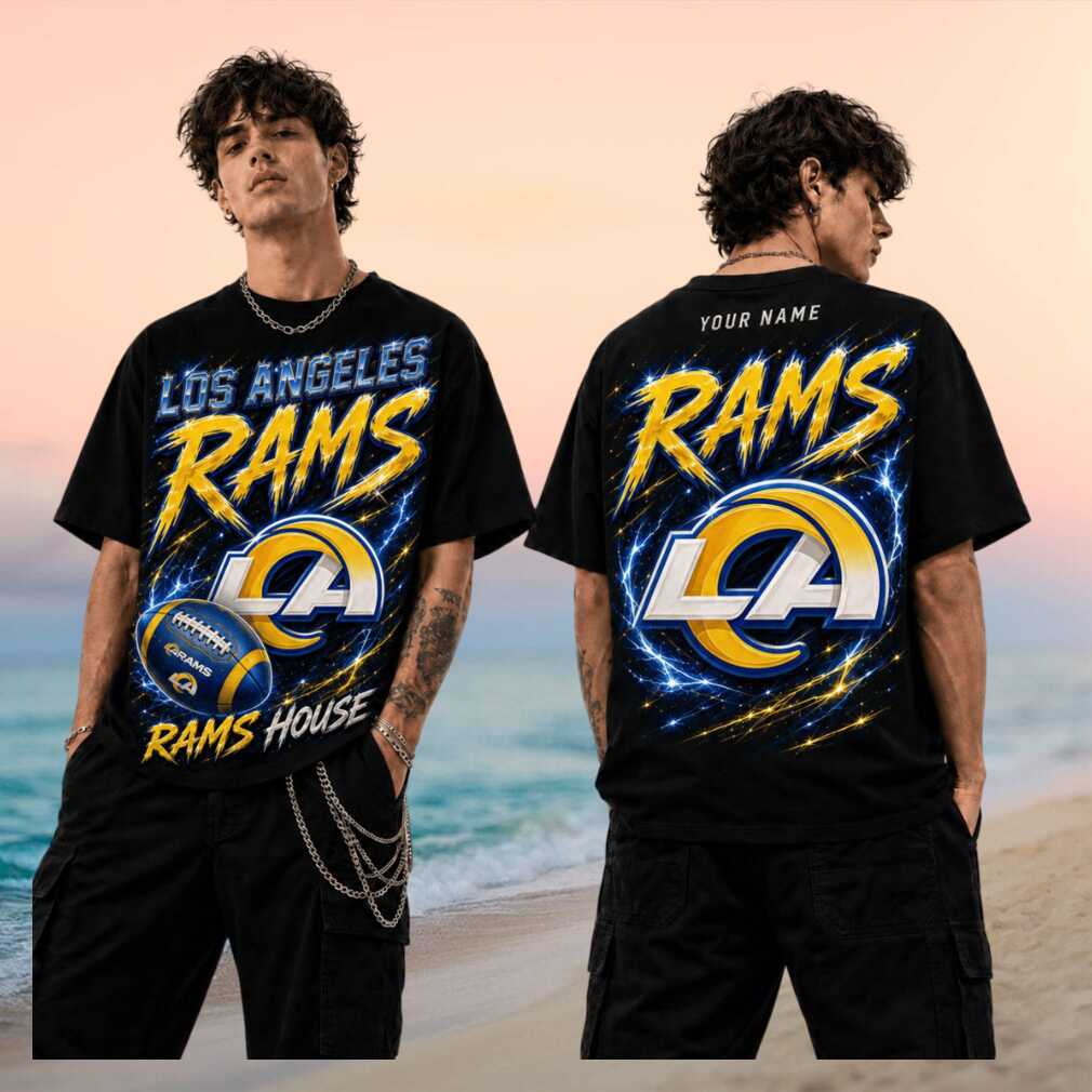 Los Angeles Rams Rams House Football Fans Retro Vintage Personalized Name Men Women Shirt - Limotees LLC