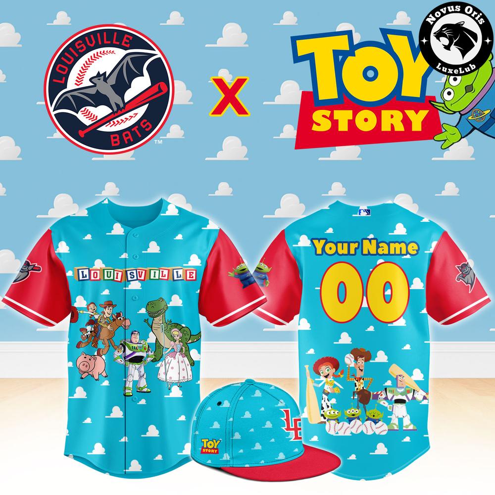 Louisville Bats x Toy Story Night Woody Buzz Lightyear Custom Baseball Jersey