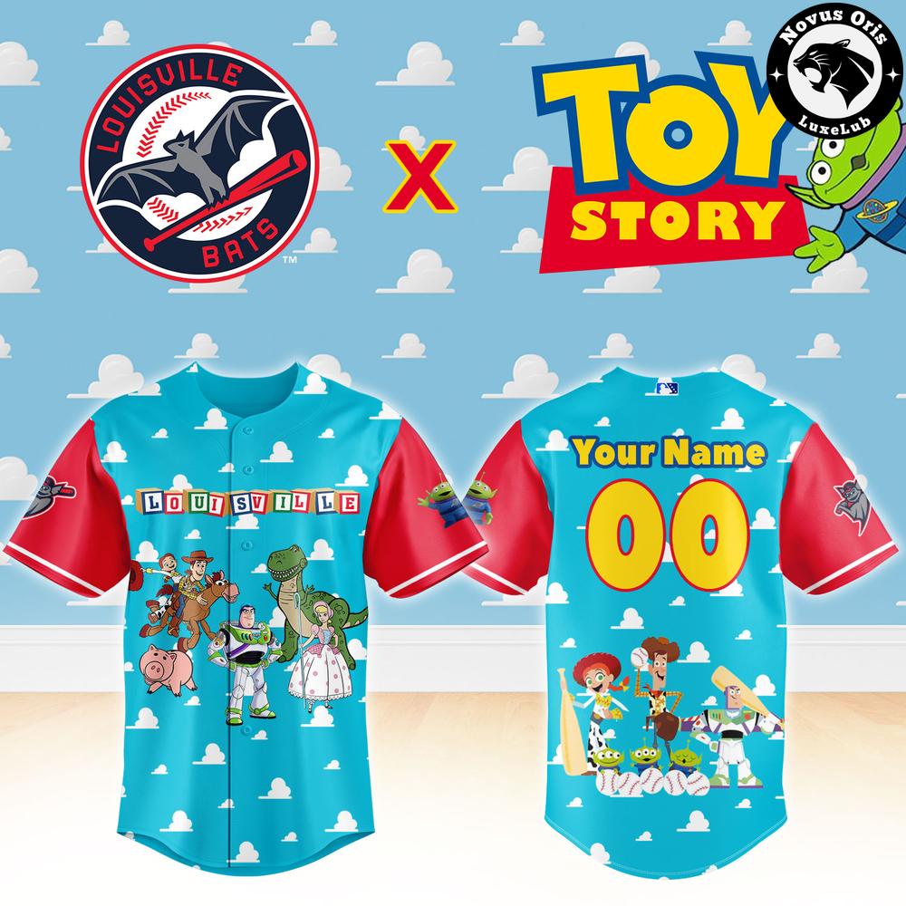 Louisville Bats x Toy Story Night Woody Buzz Lightyear Custom Baseball Jersey