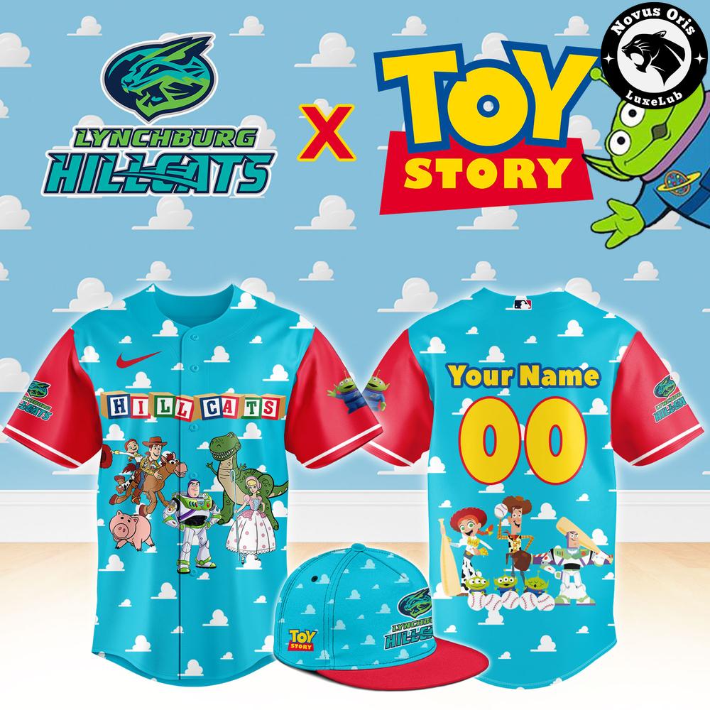 Lynchburg Hillcats x Toy Story Night Pixar Cartoon Custom Baseball Jersey
