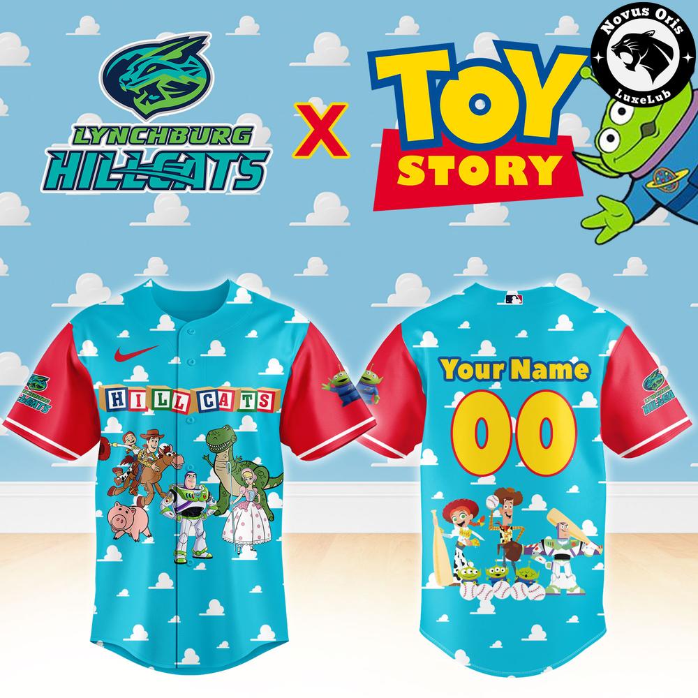 Lynchburg Hillcats x Toy Story Night Pixar Cartoon Custom Baseball Jersey