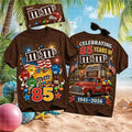 M&M's 85th Anniversary Celebration Vintage Style Apparel Gift for Chocolate Candy Fans Shirt